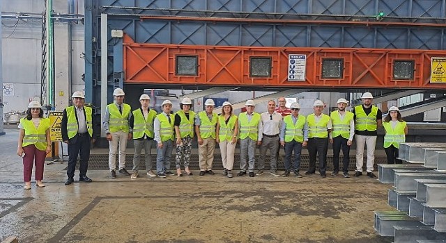 Ege Demir ve Demirdışı Metaller İhracatçıları Birliği Yönetim Kurulundan Kocaer Çelikin İzmir Aliağa tesisine ziyaret