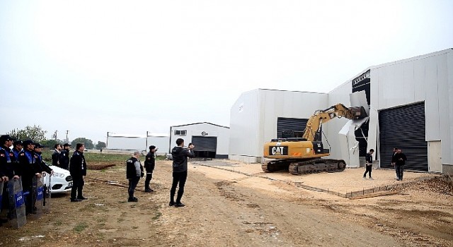 Yaylacık;ta Kaçak Fabrika Yıkıldı