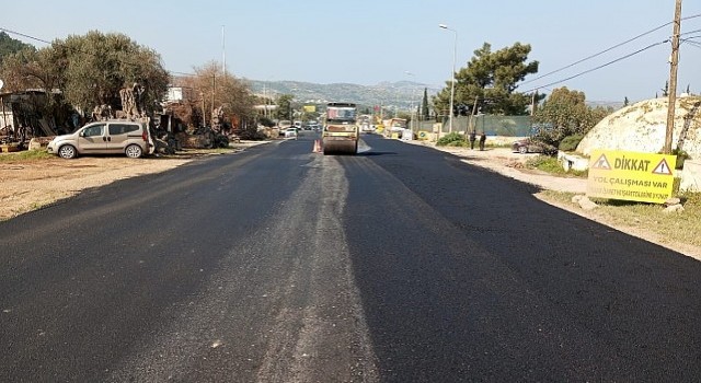Bodrumda Sıcak Asfalt Çalışmaları Devam Ediyor