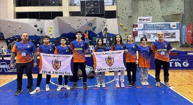 Spor Tırmanışta Küçük Sporcular İnegölü Gururlandırdı