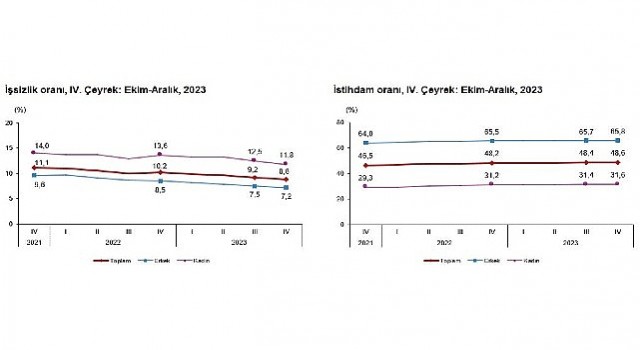 TÜİK: Mevsim etkisinden arındırılmış işsizlik oranı %8,8 seviyesinde gerçekleşti
