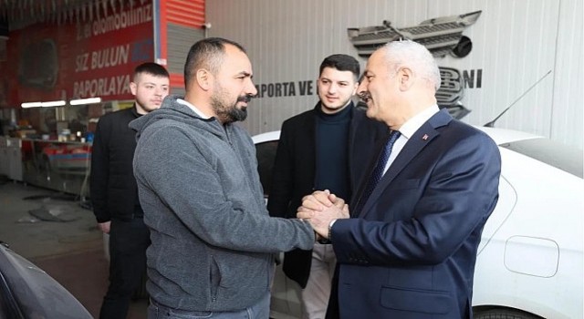 Başkan Adayı Büyükgöz, Sanayi Esnafını Gezdi