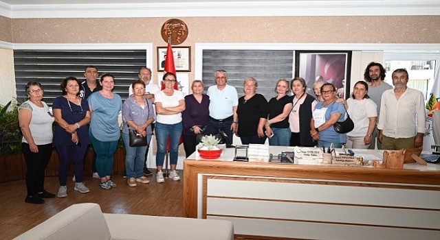 El sanatları platformu üyelerinden Başkan Topaloğluna ziyaret