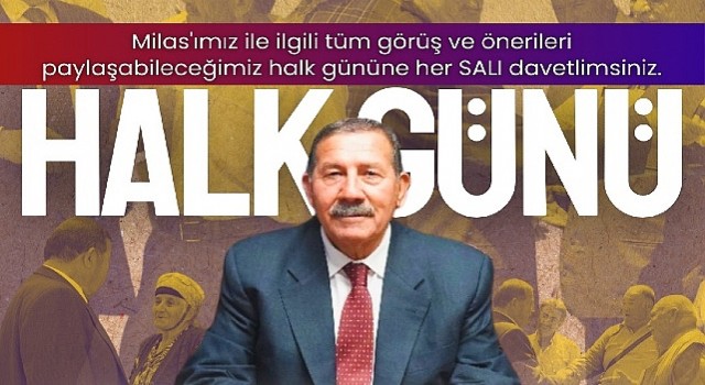 Milas Belediye Başkanı Fevzi Topuz, ilçe sakinlerinin sesini daha yakından duymak ve çözüm odaklı bir iletişim platformu oluşturmak amacıyla “Halk Günü” uygulamasını başlattı