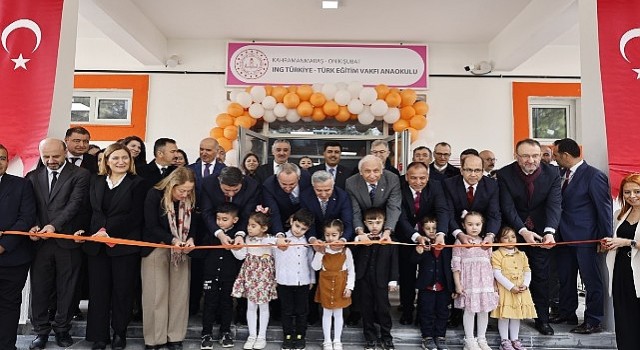 Eşit gelecek için Kahramanmaraş;ta ING Türkiye-TEV Anaokulu açıldı