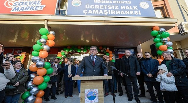 Başkan Tugay Mendereste sosyal market açılışına ve iftara katıldı “Sosyal desteklere ihtiyacın olmadığı günleri görmek için çalışıyoruz”