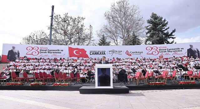 Çankayada 23 Nisan Ulusal Egemenlik ve Çocuk Bayramı coşkuyla kutlandı