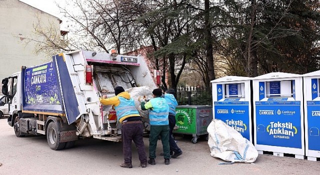 Çankayada Tekstil Kumbaralarıyla Sıfır Atığa Katkı