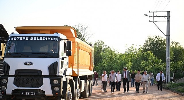 Kartepede Asfalt Çalışmaları Devam Ediyor