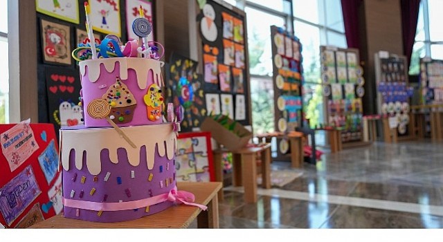 Minik Ellerin Hünerleri Sergide Görücüye Çıktı