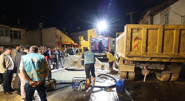 1200lük Çelik Boru Arızası Kısa Sürede Giderildi…
