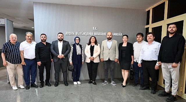 Başkan Çerçioğluna Aydın Gazeteciler Cemiyetinden Ziyaret