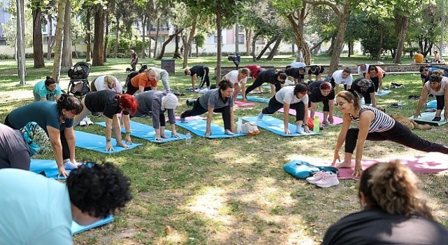 Bucada yoga, pilates ve zumba dersleri açık havaya taşındı