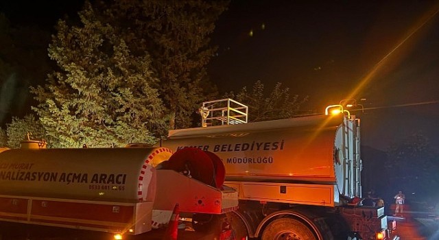 Kemer de trafo yangını