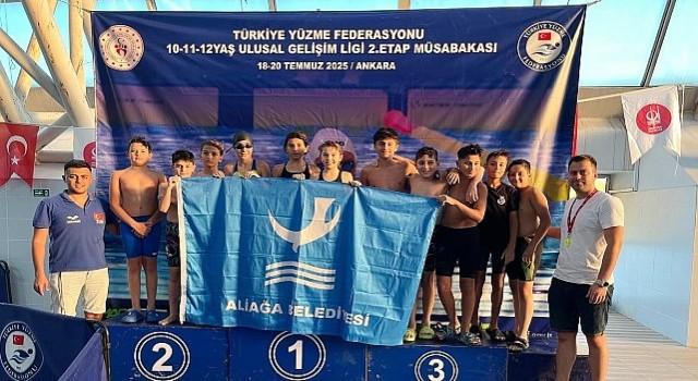 Aliağalı Yüzücüler Ankarada Göz Doldurdu