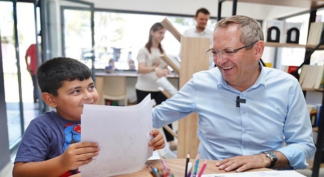 Ayvalıkta Çocuklar Karikatür Atölyesine büyük bir ilgi gösterdi