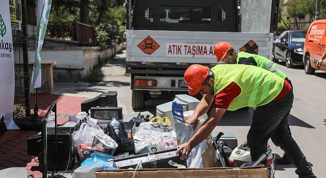 Çankayada Elektronik Atıklar Geri Dönüşüme Kazandırılıyor