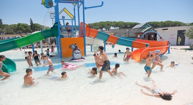 Çocuklar Aquaparkta Serinliğe Doydu, Aileler Başkan Çerçioğluna Teşekkür Etti