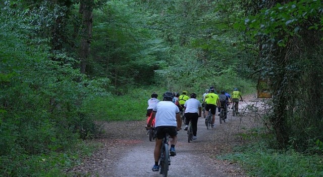 Dağ bisikleti tutkunları Ormanyada buluştu