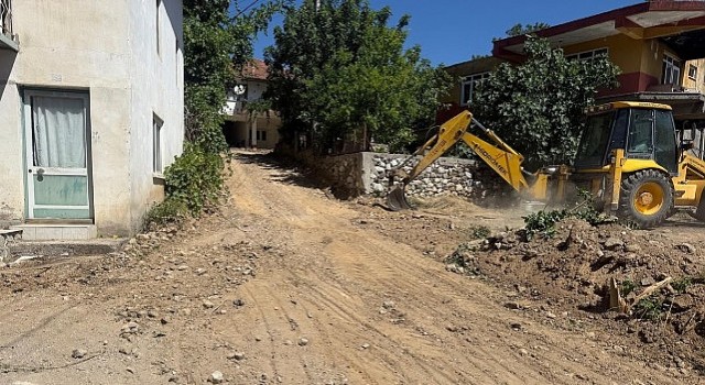 Kemerde altyapı çalışmaları