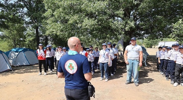 Büyükşehir izcileri Aksekide kampta