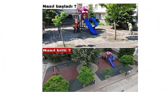 İnegöl Belediyesi Çocuklara Daha Sağlıklı Parklar Sunuyor
