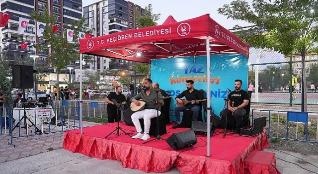 Keçiörenliler Yaz Konserleriyle Stres Atıyor
