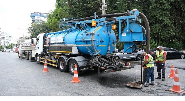 ASAT Alanyada yağmursuyu hatlarını temizliyor