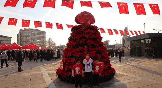 Büyükşehirden 10 Kasıma özel 1087 Atatürk çiçeği