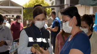 Aliağa Pazar Yerlerinde Kovid-19 Denetimi