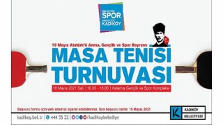 Kadıköy Kalamış Atatürk Parkı, 19 Mayıs Atatürk’ü Anma, Gençlik ve Spor Bayramı kutlamaları kapsamında düzenlenen Masa Tenisi Turnuvası’na ev sahipliği yapıyor.