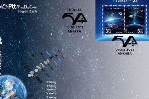 PTT’DEN "TÜRKSAT 5A" KONULU ANMA PULU VE İLKGÜN ZARFI