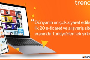 Trendyol, dünyanın en çok ziyaret edilen ilk 20 e-ticaret ve alışveriş sitesi arasındaki Türkiye’den tek şirket