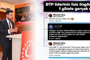 BTP liderinin faiz öngörüsü 1 günde gerçek oldu