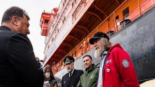 Rosatomflot’un Buzkıranı “50 Let Pobedy” Fedor Konyukhov’un Kutup Gezisini Destekledi