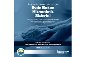 Evde bakım hizmeti Gölbaşıların hizmetine devam ediyor…