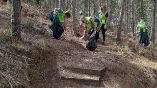 OEDAŞ çalışanlarından orman temizliği