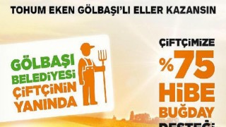 Gölbaşı Belediyesinden Çiftçiye 75 Hibe Buğday Desteği