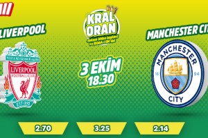 Liverpool-M.City maçı daha yüksek oranlarla sadece iddaa bayileri ve iddaa.com'da