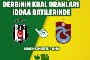Beşiktaş-Trabzonspor derbisinin Kral Oranlar'ı iddaa bayilerinde