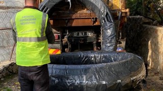 Büyükşehir Belediyesi’nin sulama borusu desteği sürüyor