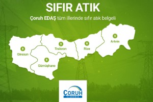 Çoruh EDAŞ’a ‘Sıfır Atık’ Belgesi
