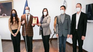 Altı Nokta Körler Derneği’nden Başkan Çerçioğlu’na Ziyaret