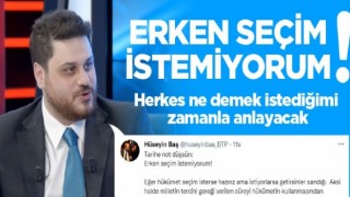 Erken seçim istemiyorum !