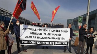 Hkp Bursa’da Zamları Protesto Etti