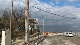 Karamürsel 101. Caddede aydınlatma çalışmaları başladı