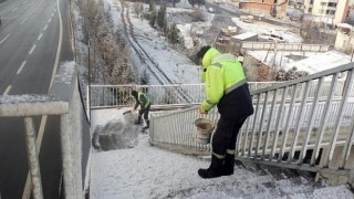 Büyükşehir’den tuzlama ve solüsyon çalışması