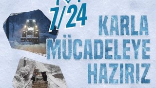Gölcük Belediyesi Ekipleri Karla Mücadeleye Hazır