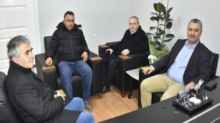 Malkara Belediye Başkanı Ulaş Yurdakul’dan Madeni Eşya ve Sanatkarlar Esnaf Odası Başkanı Salih Engin’e Hayırlı Olsun Ziyaret