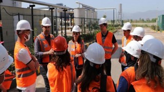 Ödemiş’te öğrenciler çevre dostu dev tesisi ziyaret ediyor